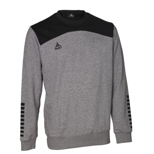 Світшот чоловічий Select Oxford Sweat L, сірий-чорний, код: 5703543284405