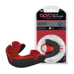 Капа Opro Silver Black/Red, код: art_002189001