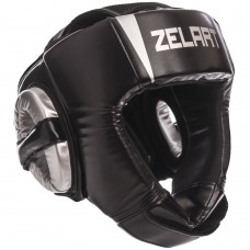 Шолом боксерський відкритий Zelart M чорний-срібний, код: BO-1324_MBK-S52