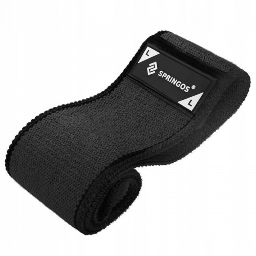 Резинка для фітнесу із тканини Springos Hip Band Size L, код: FA0115
