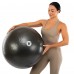 Фітбол м"яч для фітнесу сатин LiveUp ø75см, чорний, код: LP8201-75