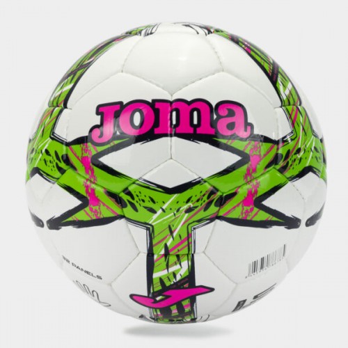 М"яч футбольний Joma Dali III №5, зелений-рожевий, код: 8445954786785
