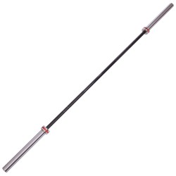 Гриф для штанги сталевий хромований Олімпійський професійний прямий з підшипником Zelart 2,2м, ø50мм, хром-чорний, код: TA-7242 Гриф для штанги сталевий хромований Олімпійський професійний прямий з підшипником Zelart 2,2м, ø50мм, хром-чорний, код: TA-7242