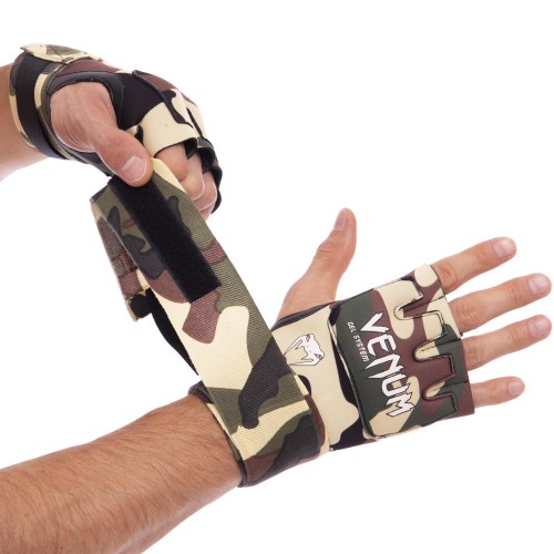 Рукавички з бинтом внутрішні Venum Kontact Gel Glove Wraps камуфляж, код: VN0181_K