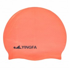 Шапочка для плавання силіконова для дорослих Yingfa кораловий, код: C0068_K