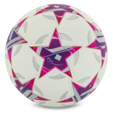 М"яч футбольний PlayGame №5, білий-фіолетовий, код: FB-9821_V