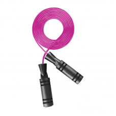 Скакалка з підшипниками 4Fizjo Basic 280 см, чорний-рожевий, код: P-5907739313140