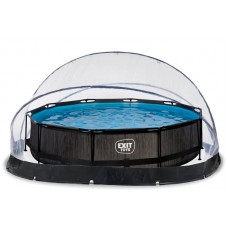 Басейн круглий, з наземним куполом Exit "Чорне дерево" 360х76 см, код: 30.32.12.90 Н Басейн круглий, з наземним куполом Exit "Чорне дерево" 360х76 см, код: 30.32.12.90 Н