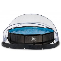 Басейн круглий, з наземним куполом Exit "Чорне дерево" 360х76 см, код: 30.32.12.90 Н Басейн круглий, з наземним куполом Exit "Чорне дерево" 360х76 см, код: 30.32.12.90 Н