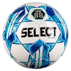 М’яч футбольний Select Fusion №5, білий-синій, код: 5703543312962