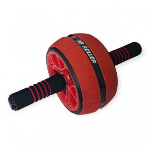 Ролик для преса одноколесний з килимком SNS PO-KKL чорно-червоний, код: 18280-SNS