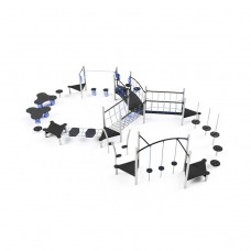 Дитячий ігровий канатний комплекс Miros 8900х5550х1600 мм, код: LK226 Дитячий ігровий канатний комплекс Miros 8900х5550х1600 мм, код: LK226