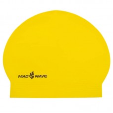 Шапочка для плавання MadWave Solid Soft, жовтий, код: M056502_Y