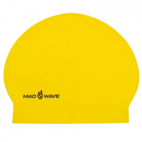 Шапочка для плавання MadWave Solid Soft, жовтий, код: M056502_Y