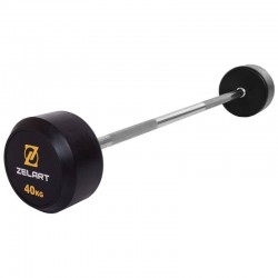Штанга фіксована пряма обрезиненная Zelart Rubber Coated Barbell 40 кг, код: TA-2685-40-S52 Штанга фіксована пряма обрезиненная Zelart Rubber Coated Barbell 40 кг, код: TA-2685-40-S52