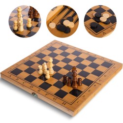 Набір настільних ігор 3 в 1 SP-Sport шахи, шашки, нарди, код: B-3135-S52