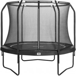 Садовий батут Salta Premium Black Edition 8 FT 251 см з внутрішньою сіткою, чорний, код: M-8165776-IN