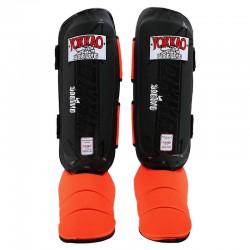 Захист гомілки та стопи для єдиноборств Yokkao, розмір L, чорний-помаранчевий, код: BO-5032_LOR Захист гомілки та стопи для єдиноборств Yokkao, розмір L, чорний-помаранчевий, код: BO-5032_LOR