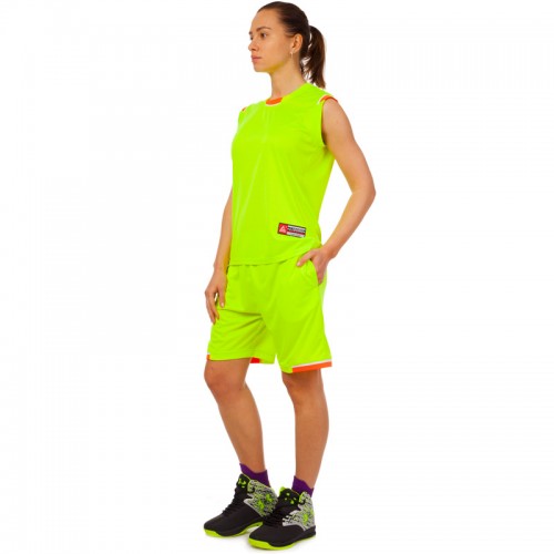 Форма баскетбольна жіноча PlayGame Lingo Reward 2XL (48-50), салатовий-помаранчевий, код: LD-8096W_2XLLGOR