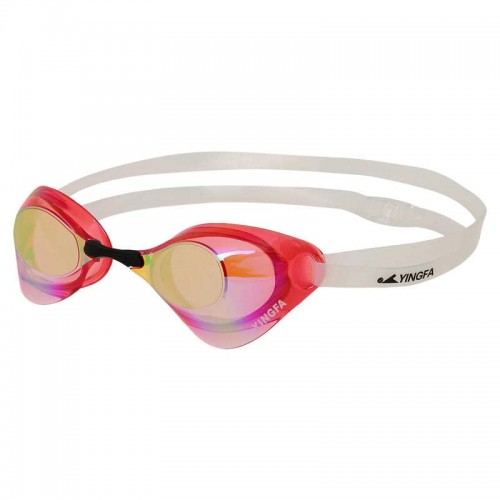 Окуляри для плавання дорослі райдужні лінзи Yingfa червоний, код: Y-N1AF-V_R