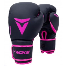 Боксерські рукавички V`Noks Ultima Black Fuxia 10 унцій, код: 60181_10-RX