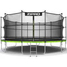 Батут Zipro Jump Pro 16FT (4960 мм) з внутрішньою сіткою, чорний-салатовий, код: 5902659840707-IN