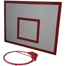 Баскетбольний щит металічний PlayGame 800x1000 мм з кільцем, код: БКМ-100