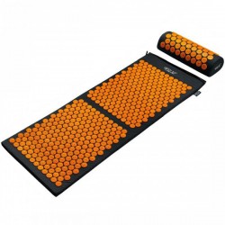 Килимок акупунктурний з валиком 4FIZJO Classic Mat XL Аплікатор Кузнєцова Black/Orange, 1200х460 мм, код: P-5907222931776 Килимок акупунктурний з валиком 4FIZJO Classic Mat XL Аплікатор Кузнєцова Black/Orange, 1200х460 мм, код: P-5907222931776