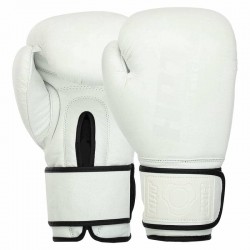 Боксерські рукавиці шкіряні Hard Touch 10 унцій, білий, код: BO-4230_10W
