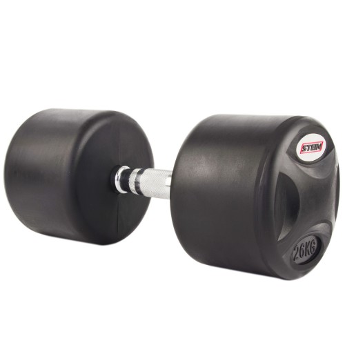 Гантель прогумована з хромованою ручкою Stein 1х26 кг, чорний, код: DB3051-26-ST Гантель прогумована з хромованою ручкою Stein 1х26 кг, чорний, код: DB3051-26-ST