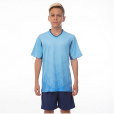 Футбольна форма підліткова PlayGame Rhomb розмір 24, ріст 120, блакитний-синій, код: 11B_24NBL