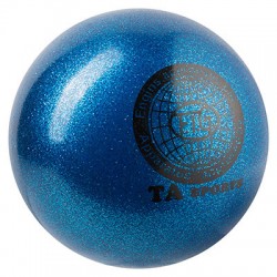 М”яч гімнастичний Ta Sport, 280г, 16 см, гліттер, синій, код: TA280-4-WS