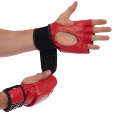 Рукавички для змішаних єдиноборств MMA Velo S червоний, код: ULI-4018_SR