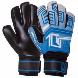 Рукавички воротарські із захистом пальців PlayGame Pro Giga розмір 10, синій, код: FB-927_10BL-S52