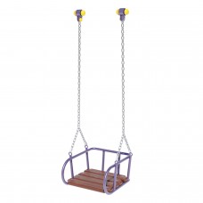 Люлька на ланцюгах з дерев"яним сидінням Miros 490х480х1460 мм, код: DIO300.8