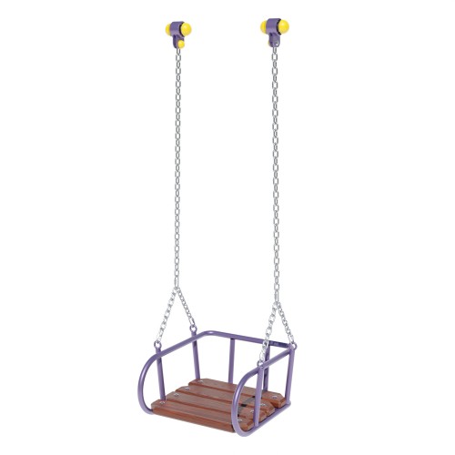 Люлька на ланцюгах з дерев"яним сидінням Miros 490х480х1460 мм, код: DIO300.8