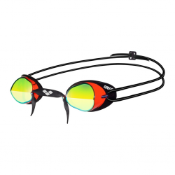 Окуляри для плавання Arena Swedix Mirror чорний-помаранчевий, код: 3468334053272