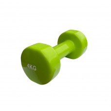 Гантель для фітнесу з вініловим покриттям Generation Fintess FF51D3B-4kg, 1х4 кг, зелений, код: 523437-AX Гантель для фітнесу з вініловим покриттям Generation Fintess FF51D3B-4kg, 1х4 кг, зелений, код: 523437-AX