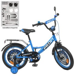 Велосипед дитячий Profi Kids Original Boy d=16, синьо-чорний, код: Y1644-1-MP