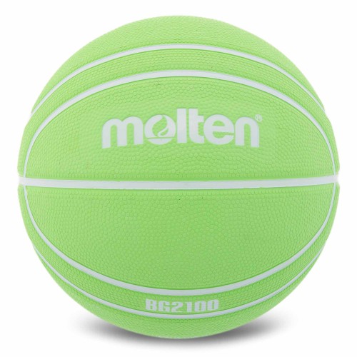 М"яч баскетбольний гумовий Molten №7, зелений, код: B7G2100-G-S52
