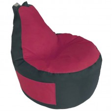 Крісло груша з кишенею Tia-Sport Люкскомфорт, оксфорд, 900х800 мм, малиновий-чорний, код: sm-0430-5 Крісло груша з кишенею Tia-Sport Люкскомфорт, оксфорд, 900х800 мм, малиновий-чорний, код: sm-0430-5