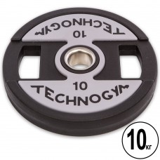 Диски полиуретановые Technogym с хватом и металлической втулкой 10кг (d-51мм), код: TG-1837-10-S52