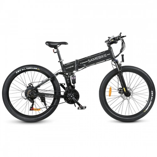 Електровелосипед Samebike LO26-II-YD (900 Вт; 14 А*год; 48 В), колеса 26", з ручкою газу, чорний, код: SMB-LO26-II-YD