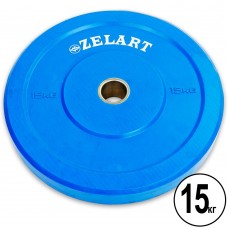 Бамперні диски для кроссфіта Zelart Z-Top Bumper Plates гумові 15кг (d-51мм), код: TA-5125-15-S52