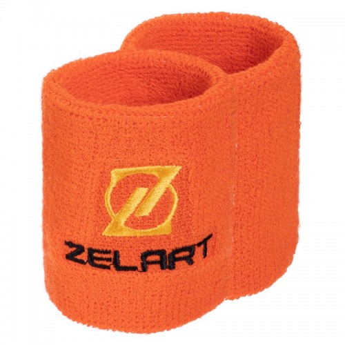 Напульсник спортивний махровий Zelart 1шт помаранчевий, код: BC-2970_OR-S52