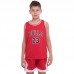 Форма баскетбольна дитяча NBA клуб Chicago Bulls 23 XL (9-10 років), 134-150см, червоний-білий, код: 5351_XLRW