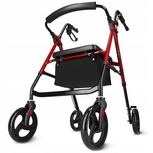 Роллер для ходьби 4Fizjo складний, зі сумкою, чорний-червоний, код: P-5905973406901