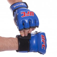 Рукавички для змішаних єдиноборств MMA UFC XXS синій, код: BO-0397_XXSBL