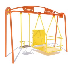 Гойдалки для дітей з ОФМ Miros 3000х1390х2240 мм, код: DIO1101