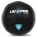 М"яч набивний медичний для кросфіту LiveUp 10кг, чорний, код: LP8103-10 М"яч набивний медичний для кросфіту LiveUp 10кг, чорний, код: LP8103-10